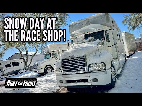 Speedweeks Setback? Ten Inches of Snow at Our Race Shop in Florida! - dirt track racing video image