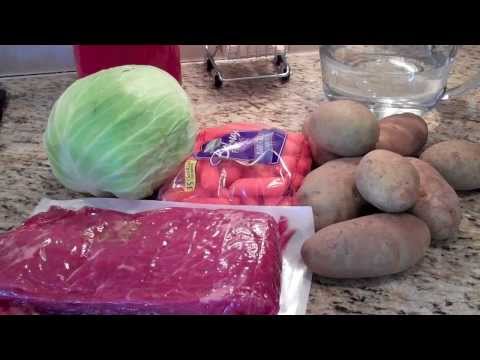 Corned Beef, Cabbage, Potatoes, and carrots Irish meal made easy!
