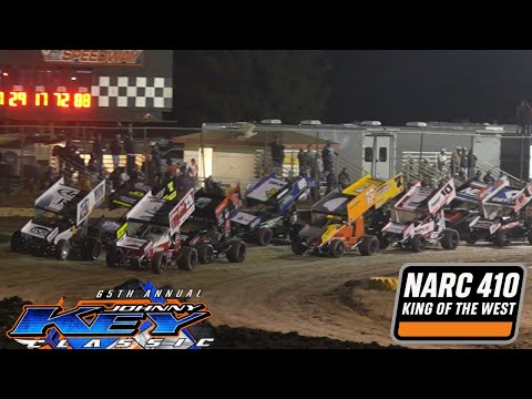 410 Winged Sprint Car | 65th Johnny Key Classic | NARC King of The West A-Main at Ocean Speedway - dirt track racing video image