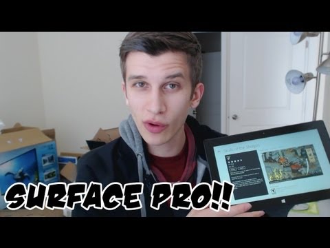 Microsoft Surface Pro Unboxing and Impressions (64GB 128GB Type Cover, iPad Comparison!!) - UCL9QTpkZUW8iW_0Y4XKWhrA