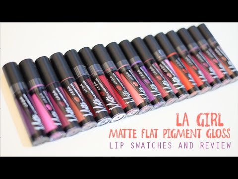 LA GIRL MATTE PLAT PIGMENT GLOSS REVIEW AND SWATCHES | LIZZIE PARRA - UCW6Ngn82aGH9vv2PlyVObkg