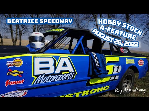 08/26-2022 Beatrice Speedway Hobby Stock A Feature - dirt track racing video image
