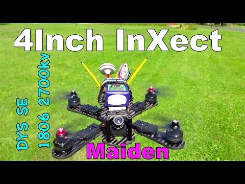 Dope Frames 4in InXect Maiden LOS Flight! DYS SE1806 2700kv - UC2c9N7iDxa-4D-b9T7avd7g