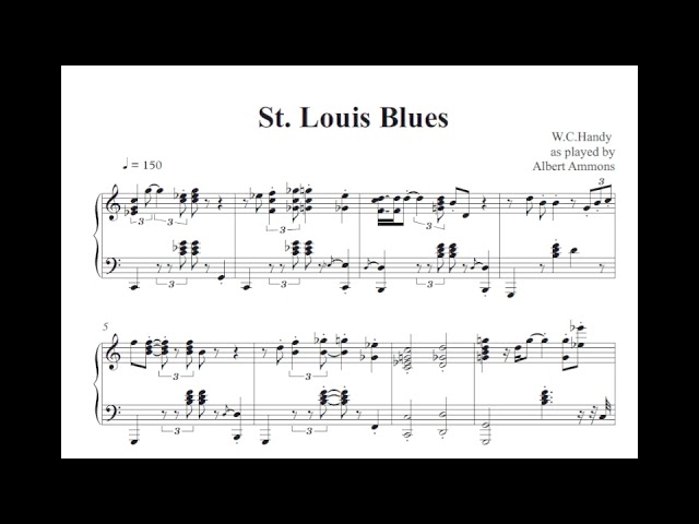 The Best of Albert Ammons’ Sheet Music: The St. Louis Blues