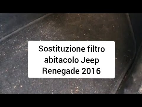 Wie man den Innenraumluftfilter im Jeep Renegade von 2016 ersetzt
