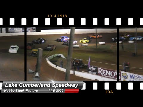 Lake Cumberland Speedway - Hobby Stock Feature - 11/5/2022 - dirt track racing video image