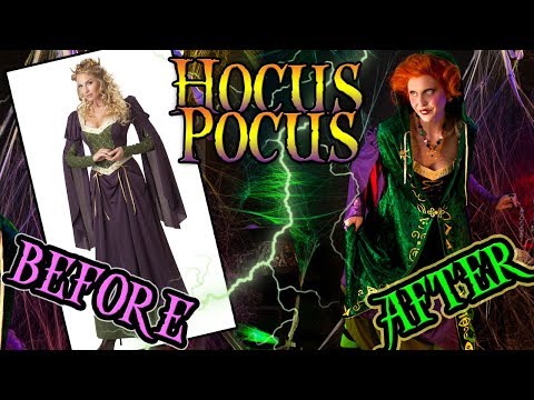 HOCUS POCUS WINIFRED SANDERSON COSTUME TUTORIAL | COSTUME TO CUSTOM #2 - UCiWbNSajTR_7gxfjaXxExJQ