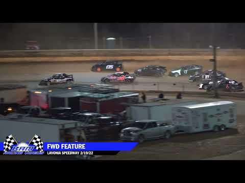 FWD Feature - Lavonia Speedway 2/19/22 - dirt track racing video image