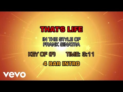 Frank Sinatra - That's Life (Karaoke) - UCQHthJbbEt6osR39NsST13g