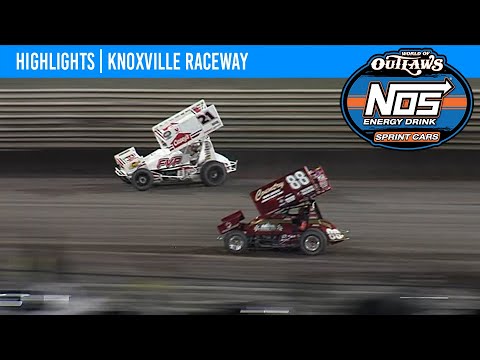 World of Outlaws NOS Energy Drink Sprint Cars | Knoxville Raceway | June 9th, 2023 | HIGHLIGHTS - dirt track racing video image