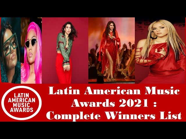 Latin American Music Awards 2021: The Complete List of Winners