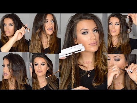 How to CURL and WAVE hair using FLAT IRON hair straighteners by Corioliss