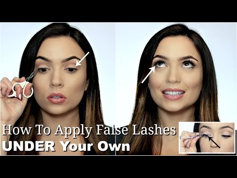 How To Apply False Lashes UNDER Your Lashes | Reverse Eyelash Trick Makeup Hack - UC-1-zPmT368J8JRbsK_1keA