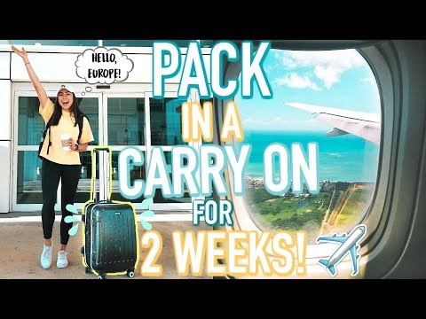 How To Pack in a Carry On for 2 Weeks! What I Bring & Packing Tips! | Jeanine Amapola - UCrcYxVSkBgg9szDSwwZaNwg