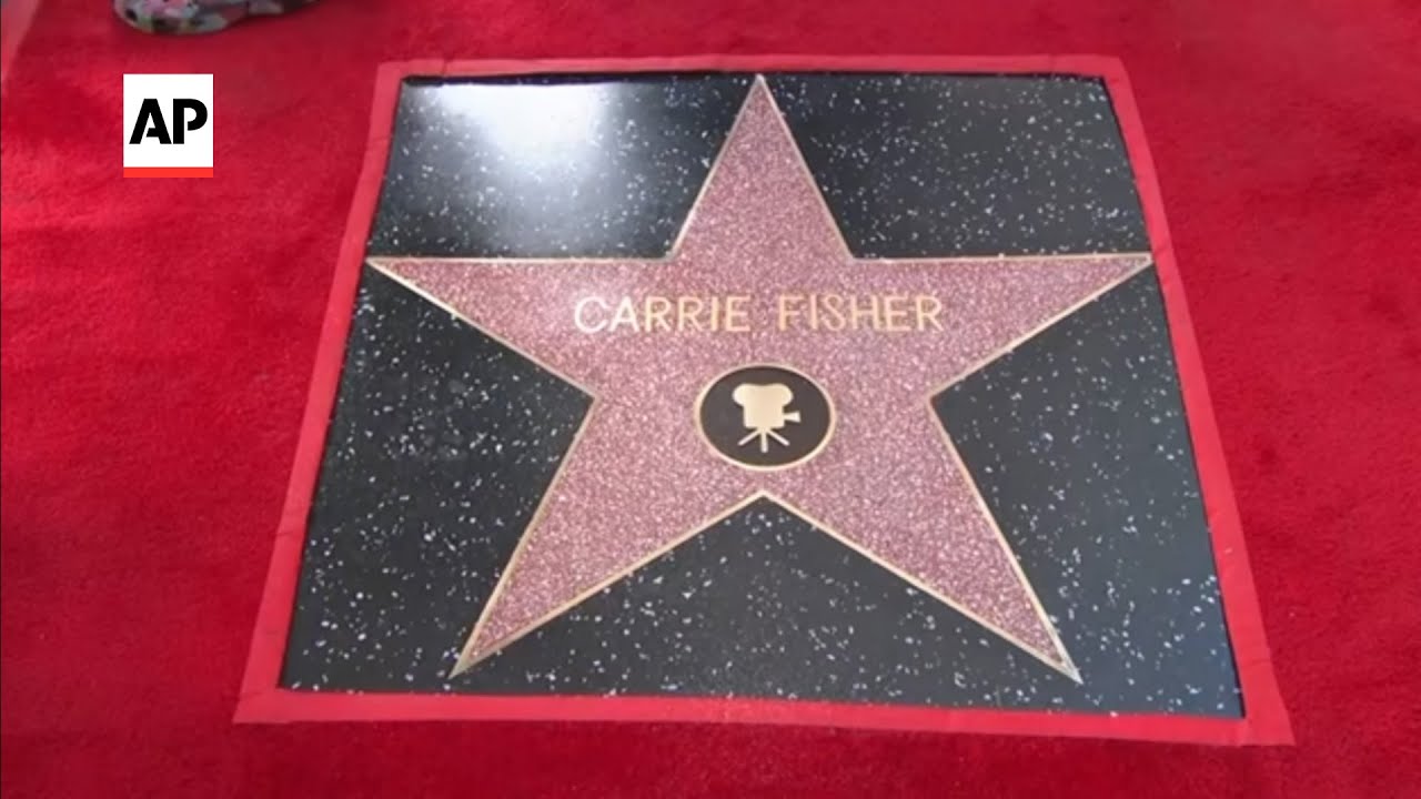 Carrie Fisher gets her Walk of Fame star