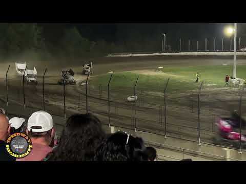 Winged 604 Feature Race (All clips) 8-14-2024 at wilmot raceway for the fair - dirt track racing video image