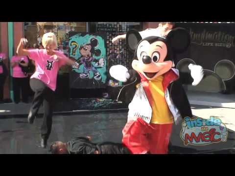 Mickey Mouse shows off dance moves at the D-Street grand opening at Walt Disney World - UCYdNtGaJkrtn04tmsmRrWlw