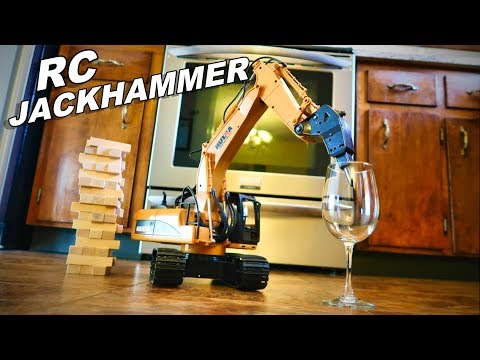 RC Construction Jackhammer Breaking Stuff - Huina 560 Drill - TheRcSaylors - UCYWhRC3xtD_acDIZdr53huA