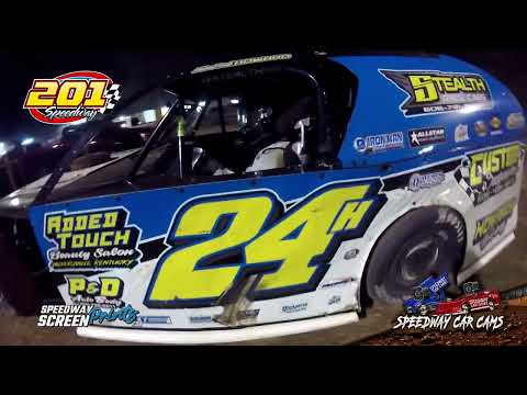 #24H Micheal Paul - UMP Modified - 201 Speedway 8-2-25 - In-Car Camera - dirt track racing video image