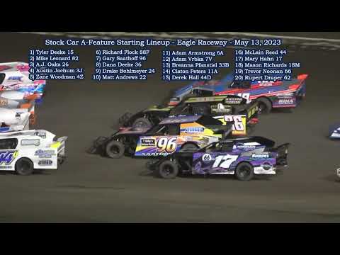 05/13/2023 Eagle Raceway SportMod A-Feature - dirt track racing video image