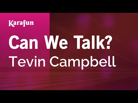 Karaoke Can We Talk? - Tevin Campbell * - UCbqcG1rdt9LMwOJN4PyGTKg