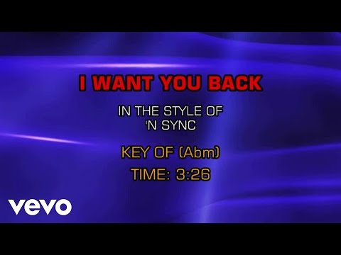 Nsync - I Want You Back (Karaoke) - UCQHthJbbEt6osR39NsST13g