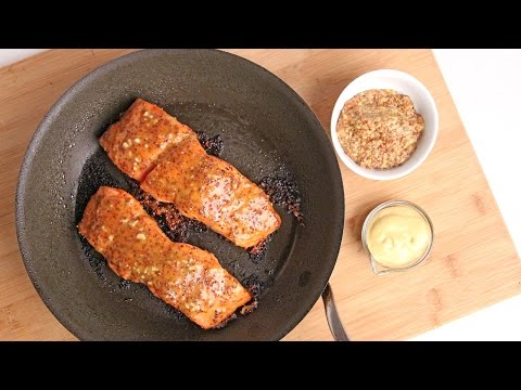 Honey Mustard Salmon Recipe - Laura Vitale - Laura in the Kitchen Episode 922 - UCNbngWUqL2eqRw12yAwcICg