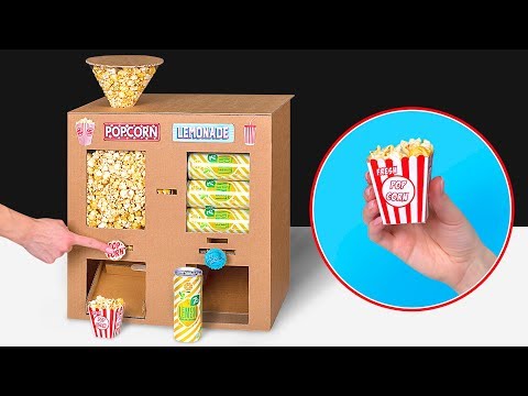Cardboard DIY Plus Popcorn Plus Soda Plus Movies Equals Home Cinema - UCw5VDXH8up3pKUppIvcstNQ