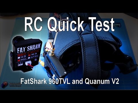 RC Quick Test - FatShark 960TVL 16:9 FPV Camera on Quanum V2 Goggles - UCp1vASX-fg959vRc1xowqpw