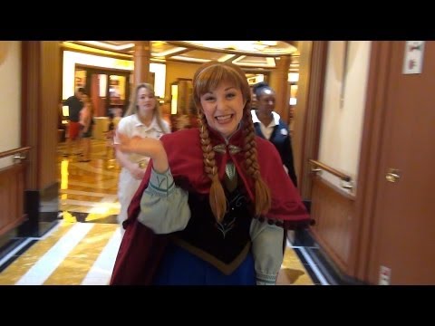 Princess Anna from FROZEN Meet and Greet on Disney Cruise Line Dream Ship - Talks Elsa, Ariel, Olaf - UCe-gHr2O_LP7t0YJYHZQZlg