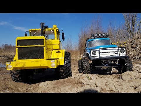 ЗИЛ 650 СИЛ против КИРОВЦА К-700 на бездорожье! Scale RC OFFROAD - UCX2-frpuBe3e99K7lDQxT7Q