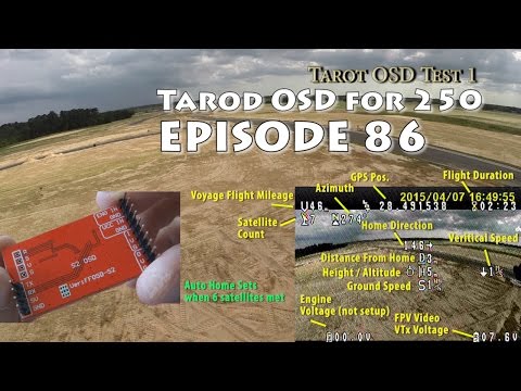 Tarot OSD video overlay system GPS TL300L Tarot 250 - UCq1QLidnlnY4qR1vIjwQjBw