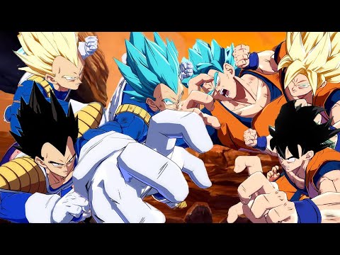 Dragon Ball FighterZ - All Goku Team vs All Vegeta Team Gameplay - UCKy1dAqELo0zrOtPkf0eTMw