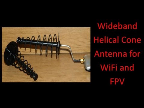 Wideband Spiral  Helical Cone Antenna for WiFi and FPV - UCHqwzhcFOsoFFh33Uy8rAgQ