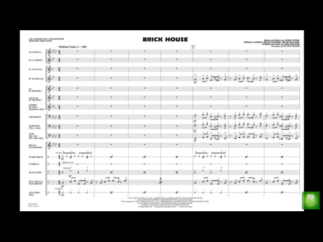 Where to Find Brick House Sheet Music