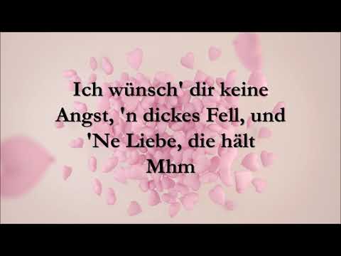 Ich wünsch dir - Sarah Connor [Lyrics]