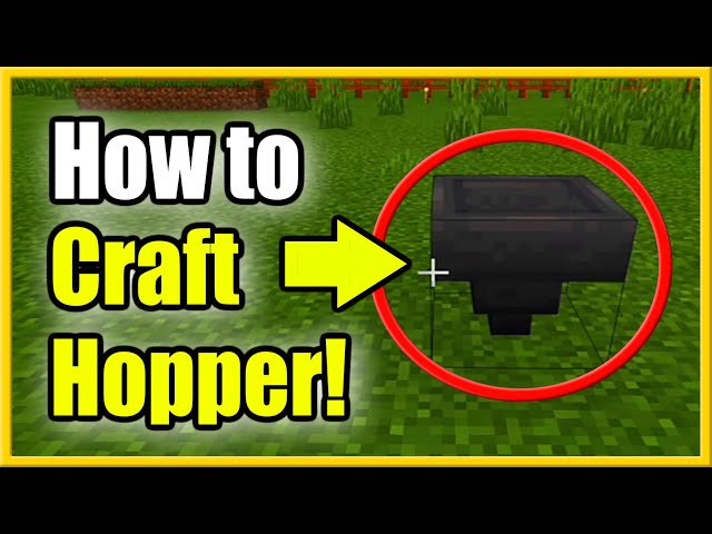 How To Make A Hopper In Minecraft (And Use It)