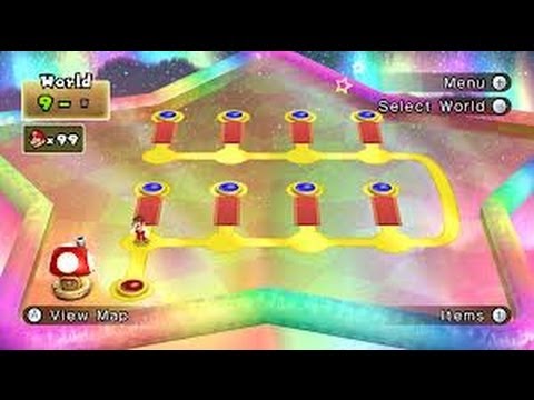 New Super Mario Bros. Wii 100% Walkthrough - World 9 All Star Coins (All 8 Levels) - UCg_j7kndWLFZEg4yCqUWPCA