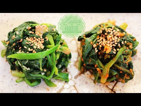 Sigeumchi Namul Recipe : Korean Spinach Side Dish (Banchan) 시금치나물 만들기 - UCIvA9ZGeoR6CH2e0DZtvxzw