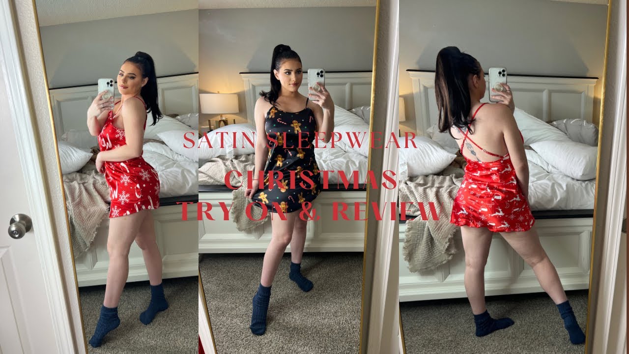 🎄Satin Christmas Dress🎄 | Try On Haul & Review | #tryon #sheinhaul