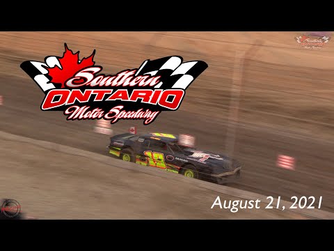 AUGUST 21 - WEEK SEVEN DIRT TRACK RACING from the SOUTHERN ONTARIO MOTOR SPEEDWAY - dirt track racing video image
