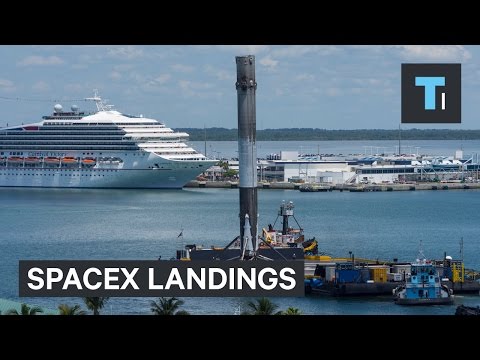 Watch all SpaceX landings in 60 seconds - UCVLZmDKeT-mV4H3ToYXIFYg