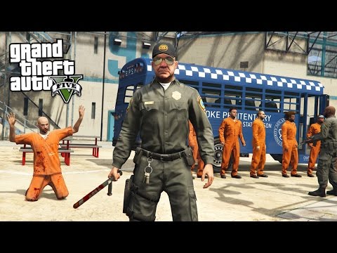 PRISON GUARD!! (GTA 5 Mods PLAY AS A COP MOD) - UC2wKfjlioOCLP4xQMOWNcgg