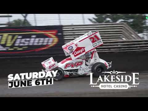 June 6 Lakeside Casino Night - 15sec Ad - dirt track racing video image