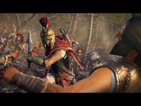 Assassin's Creed Odyssey: Using New Combat Abilities in a Massive Battle - E3 2018 - UCKy1dAqELo0zrOtPkf0eTMw