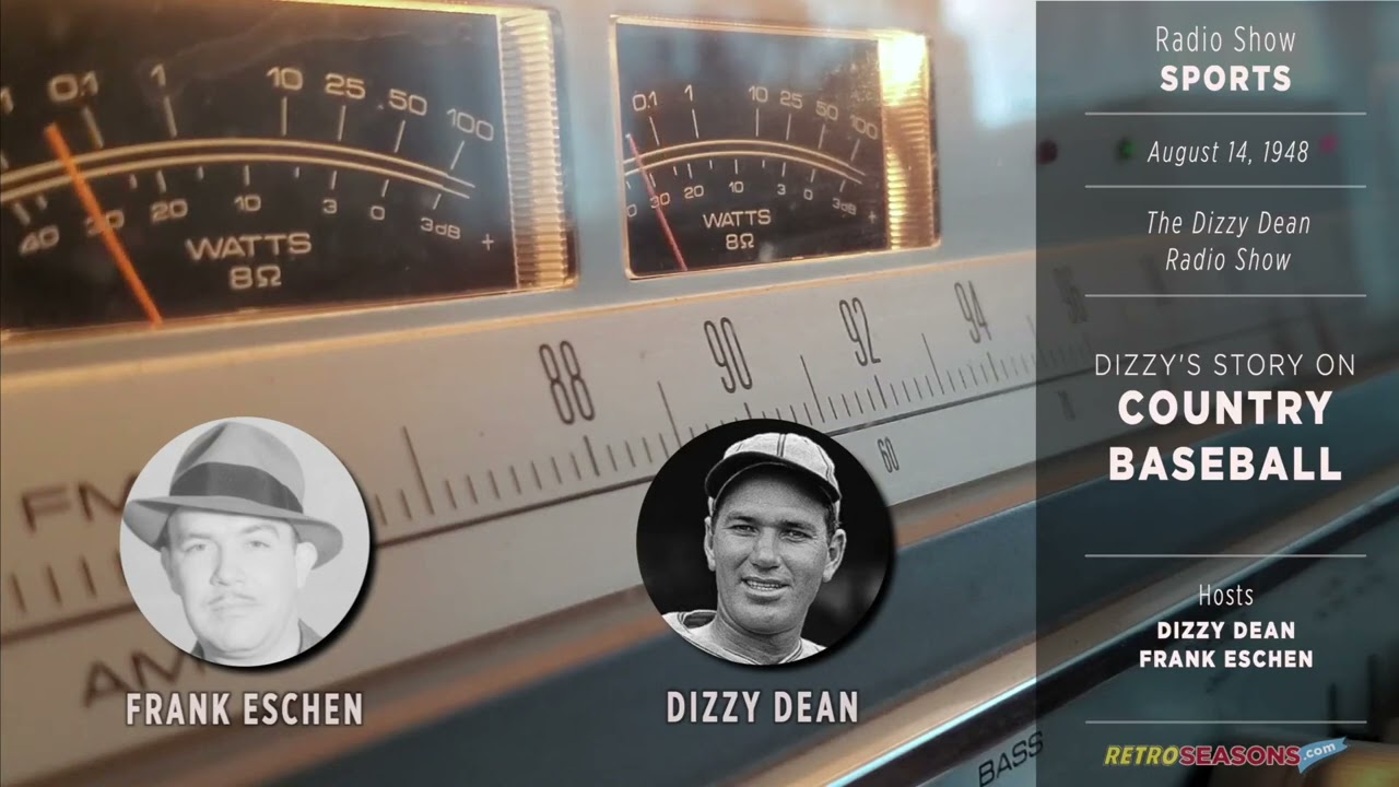 The Dizzy Dean Show - Country Baseball - Radio Broadcast video clip