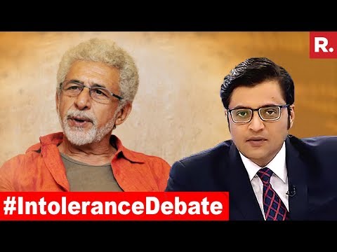 #IntoleranceDebate: Is Naseeruddin Shah Right Or Wrong? | The Debate With Arnab Goswami