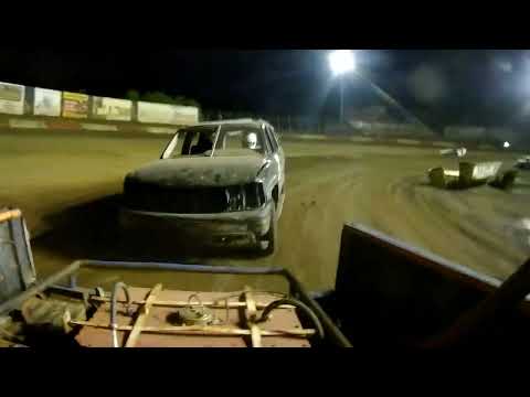 Perris Auto Speedway Demo Cross Main Event car mounted cam on #17 8-13-22 - dirt track racing video image