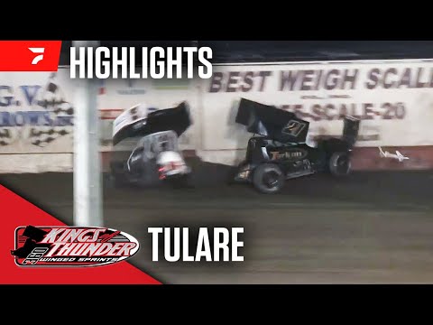 Kings of Thunder 360 Sprints at Tulare Thunderbowl Raceway 11/20/24 | Highlights - dirt track racing video image