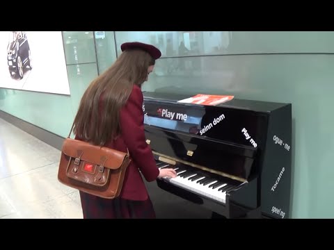 Schoolgirl Gets Thrown Off Piano By Airline Pilots - UClw8Huc_XZcz46GJh5Z0wuA